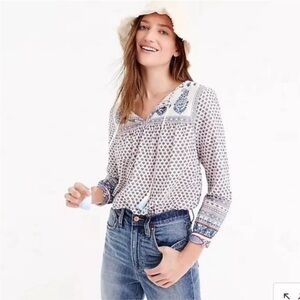 J.Crew Point Sur Tassel Tunic